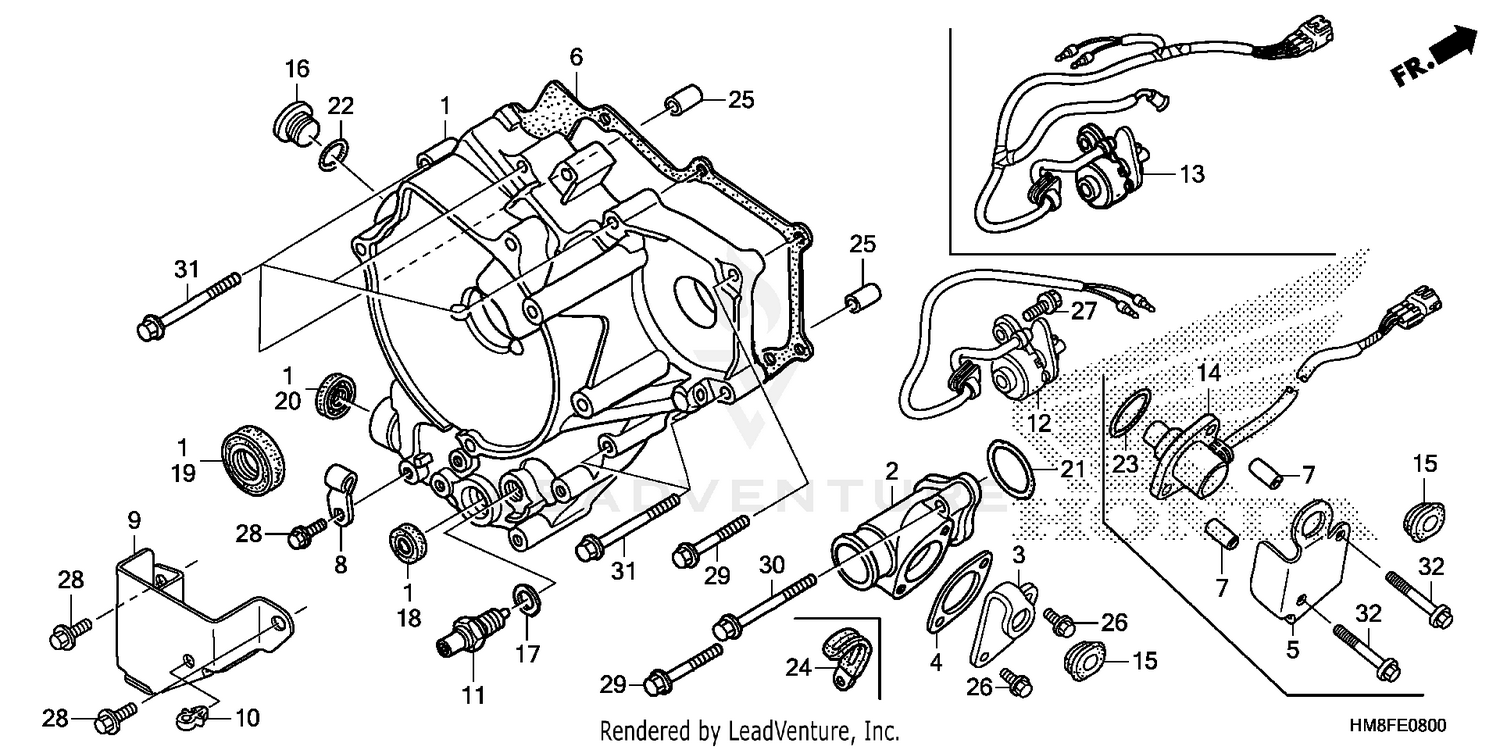 REAR CRANKCASE COVER