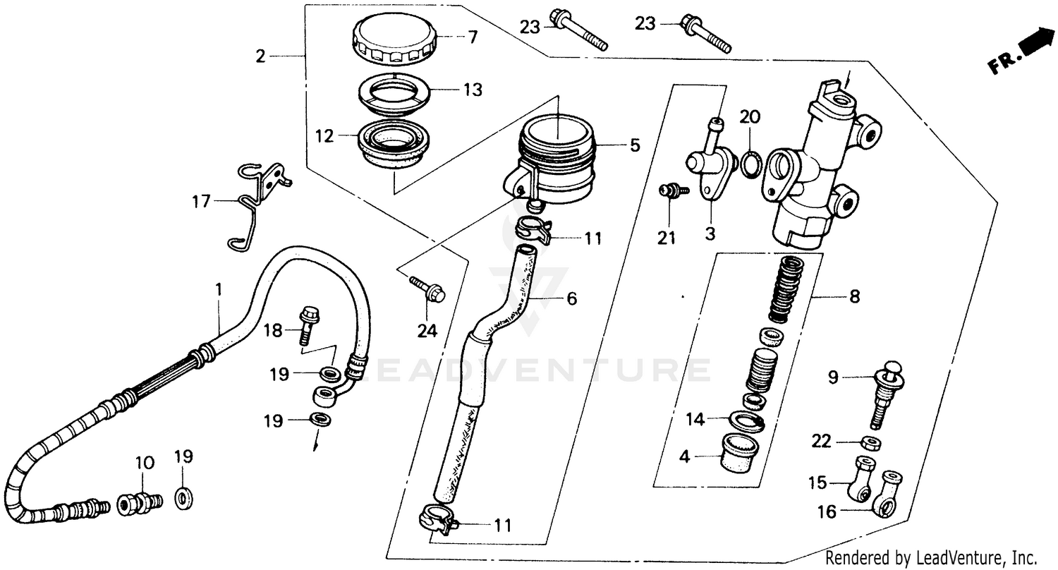 REAR BRAKE MASTER CYLINDER