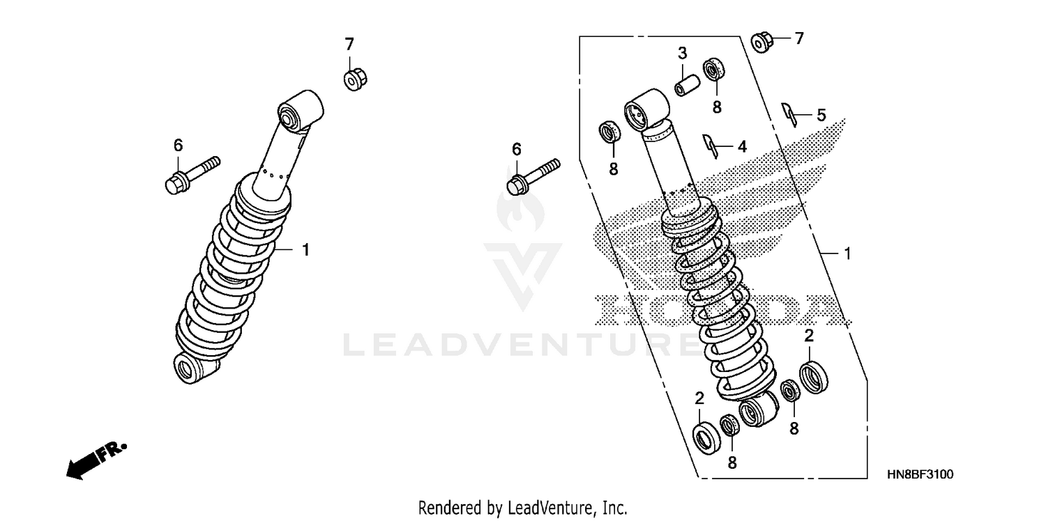 REAR SHOCK ABSORBER