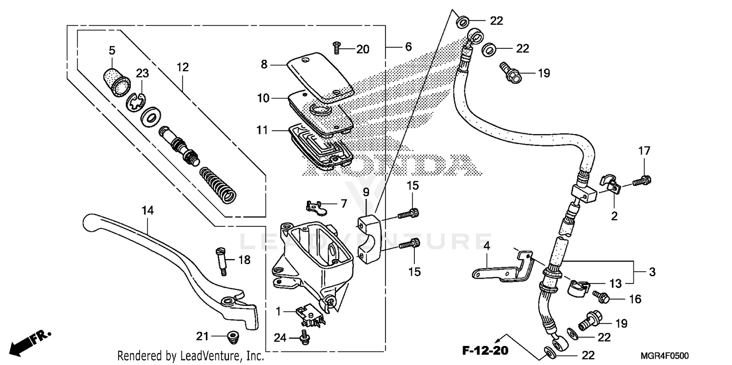 FRONT BRAKE              MASTERCYLINDER