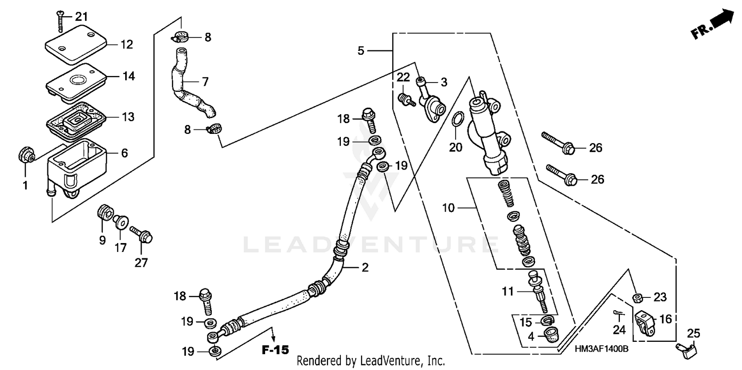 REAR BRAKE MASTER CYLINDER