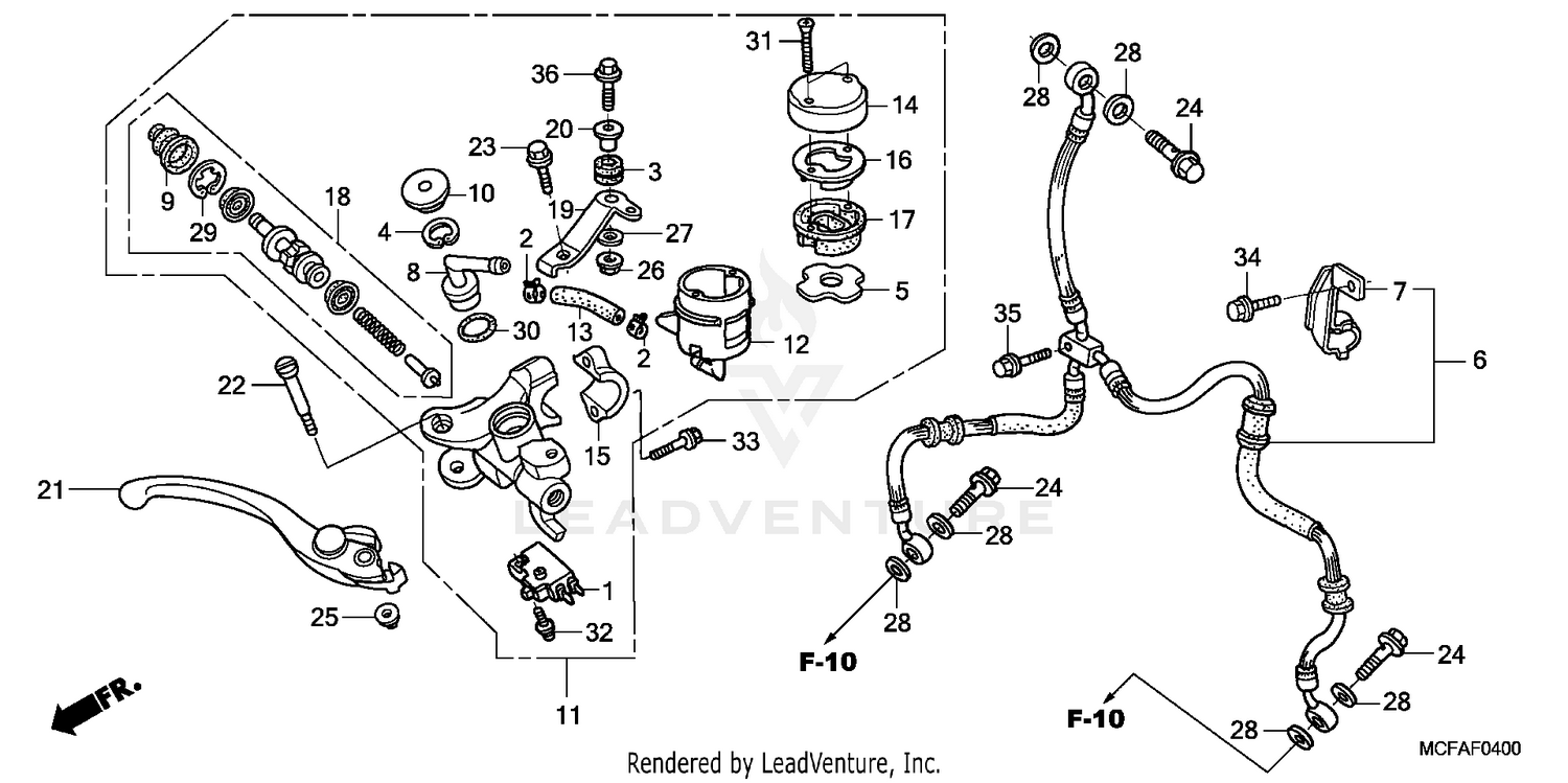 FRONT BRAKE MASTER CYLINDER