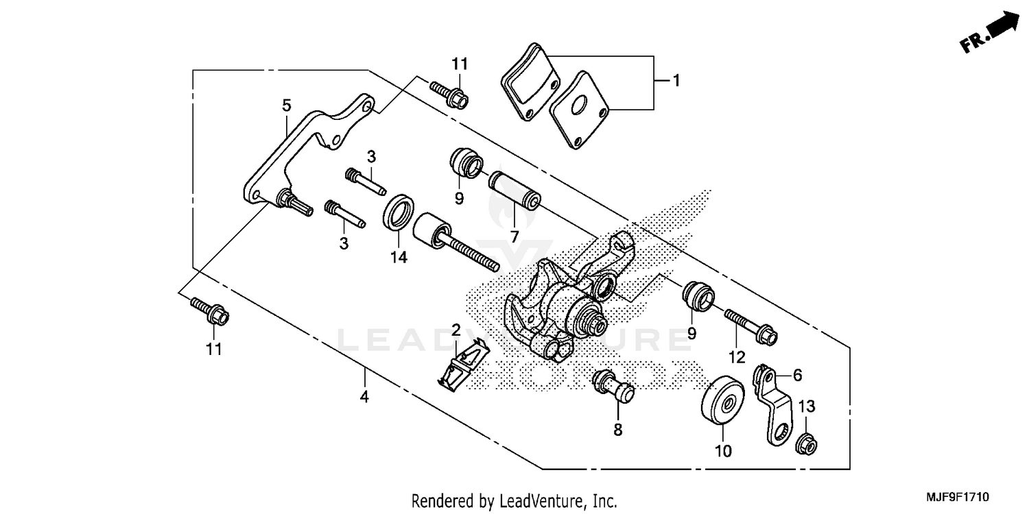 PARKING BRAKE CALIPER