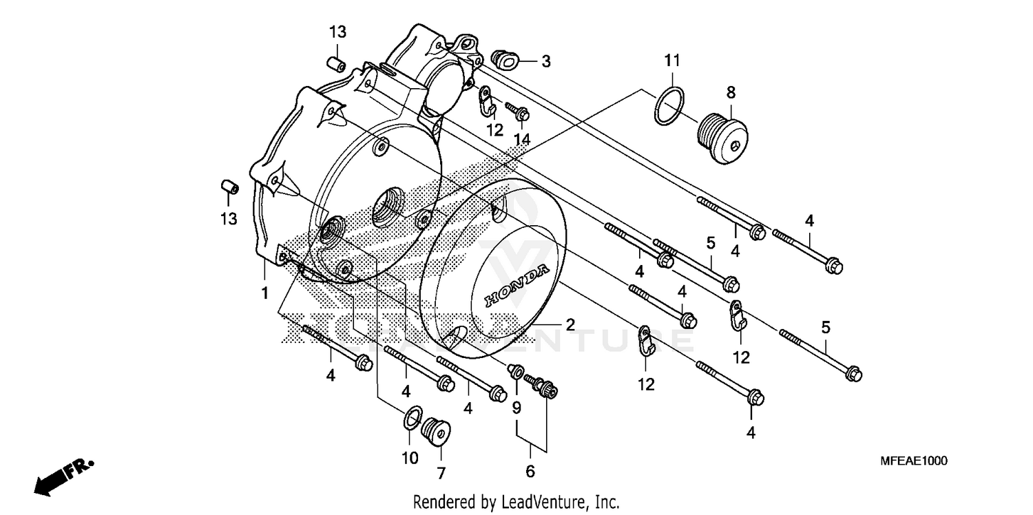 LEFT CRANKCASE COVER