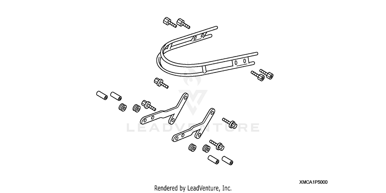 FRONT FENDER RAIL        (CHROME)