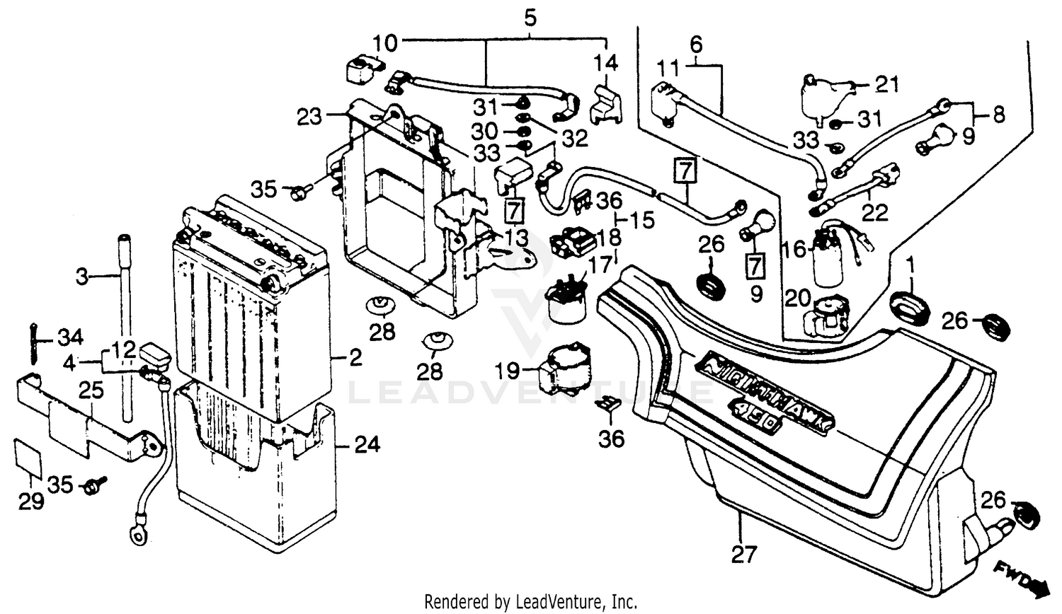 RIGHT SIDE COVER + BATTERY
