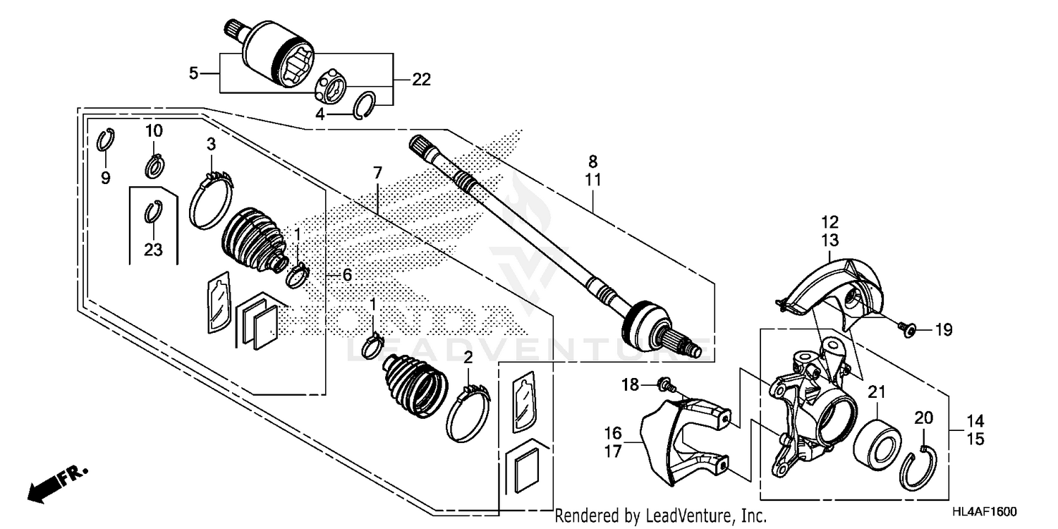 FRONT KNUCKLE@DRIVESHAFT