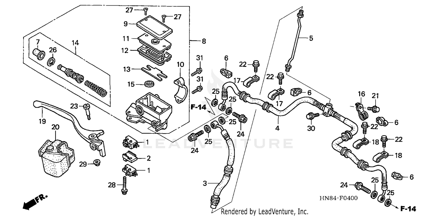 FRONT BRAKE MASTER CYLINDER