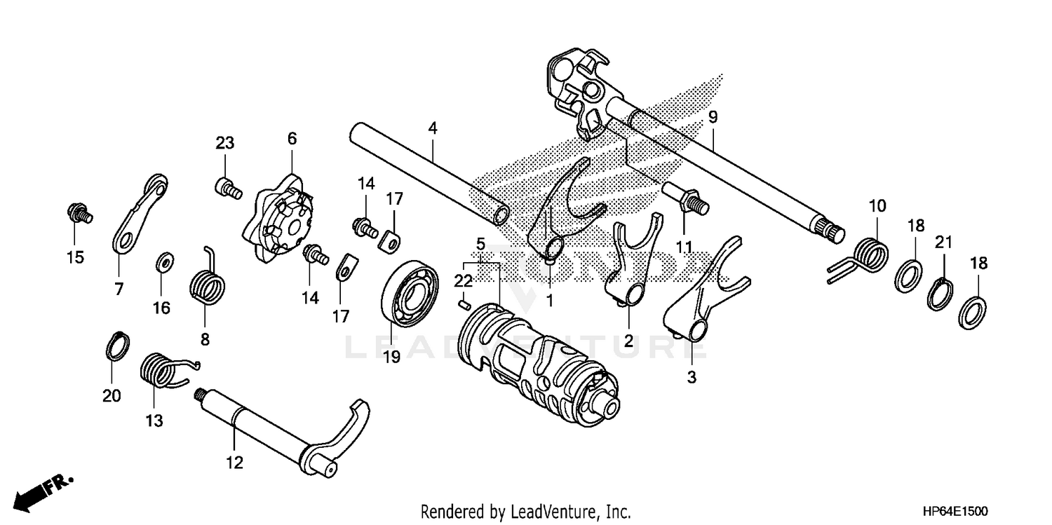 GEAR SHIFT DRUM@GEAR     SHIFT FORK