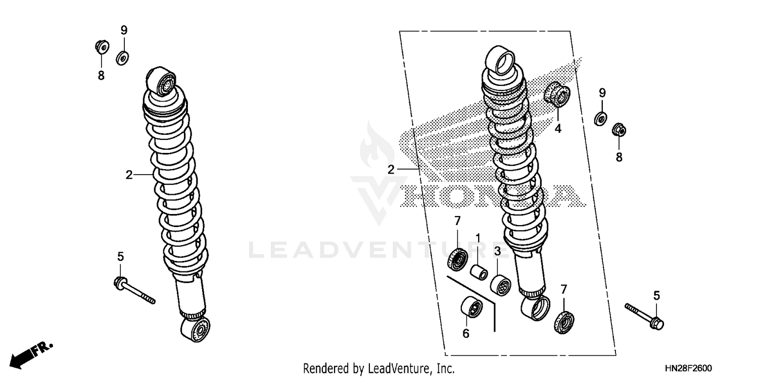 REAR SHOCK ABSORBER