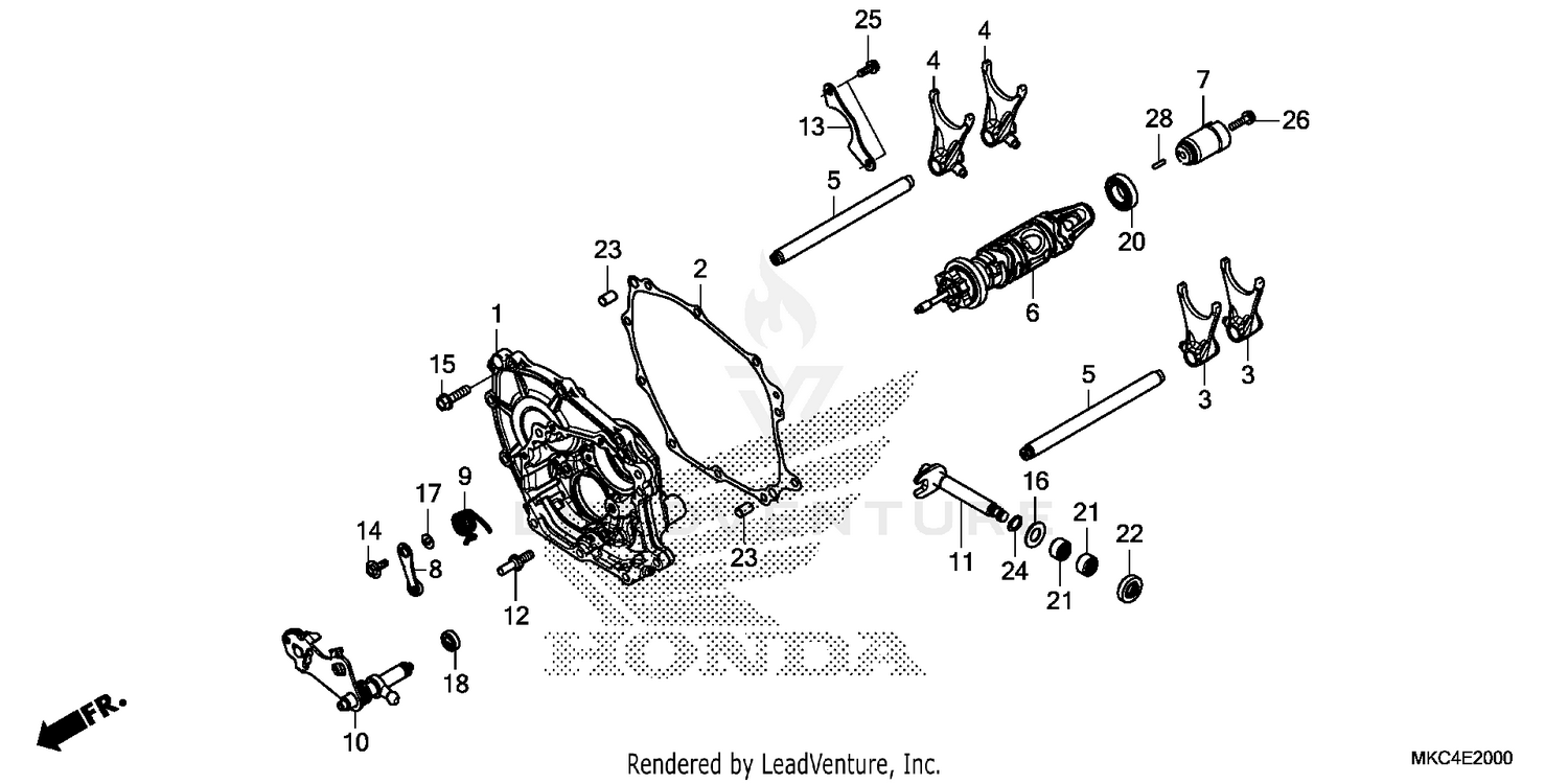 SHIFT DRUM@SHIFT FORK