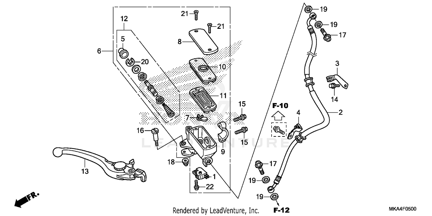 FRONT BRAKE MASTER       CYLINDER (1)