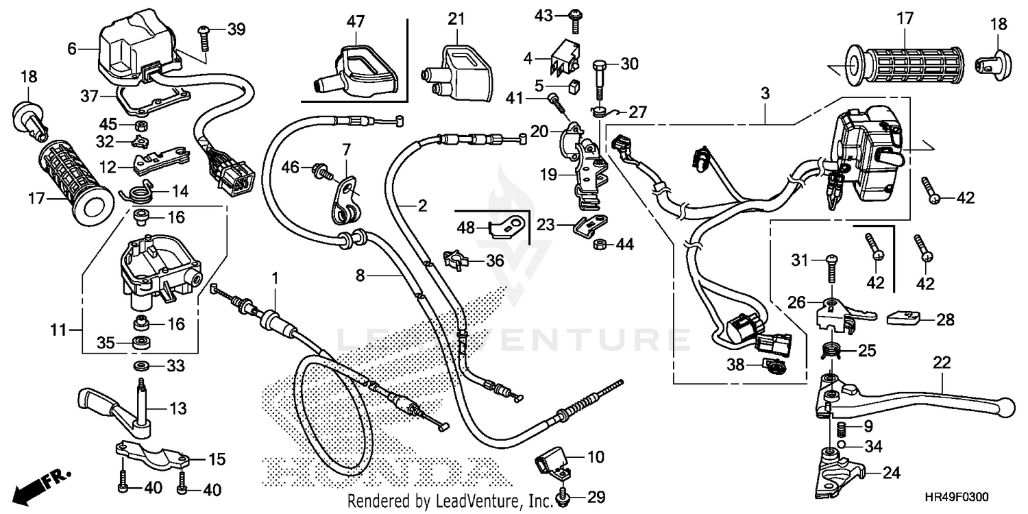HANDLE LEVER@SWITCH@CABLE