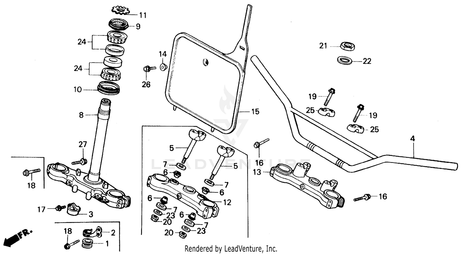 HANDLEBAR + STEERING STEM