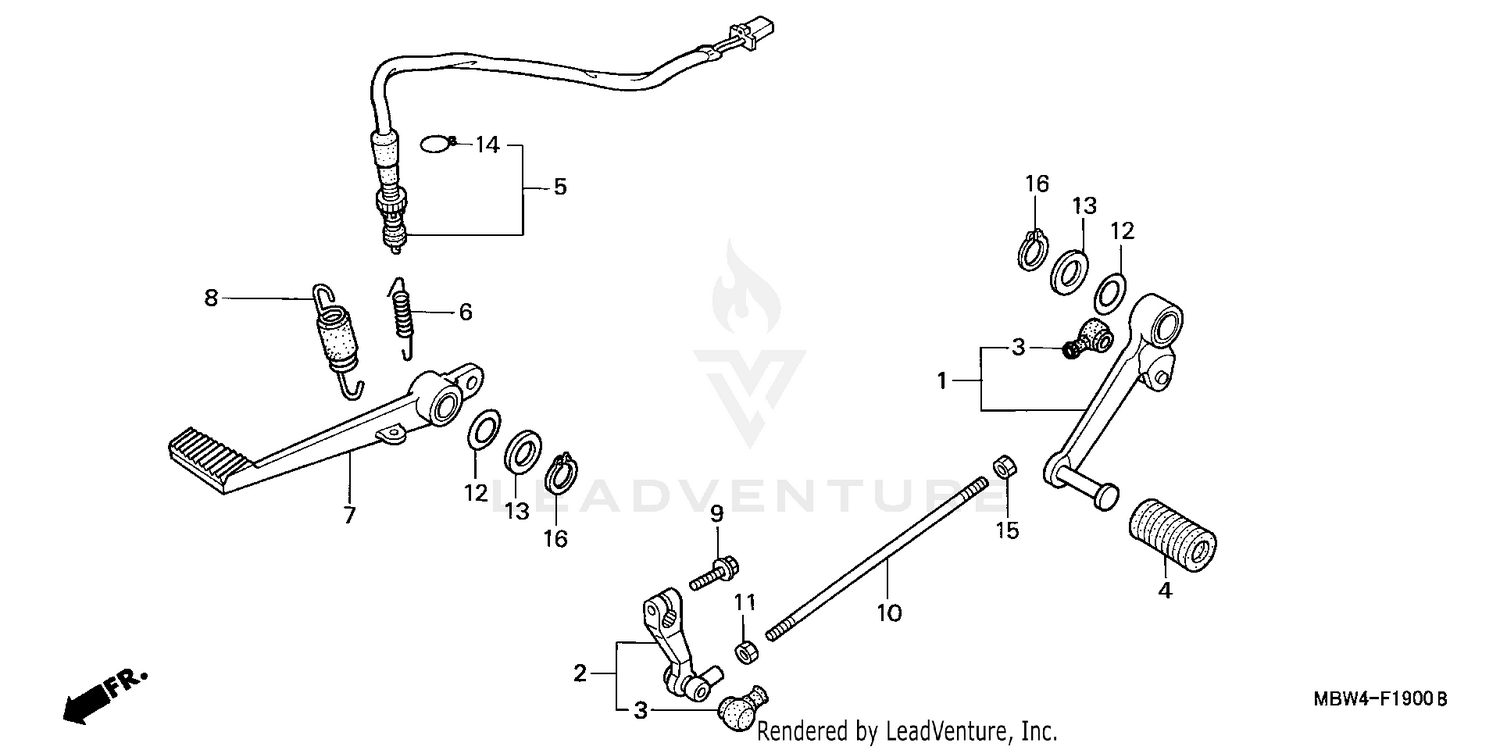 BRAKE PEDAL + CHANGE PEDAL