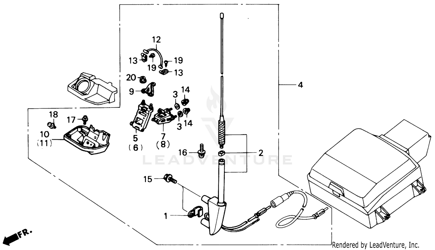 TRUNK ARMREST SET 90