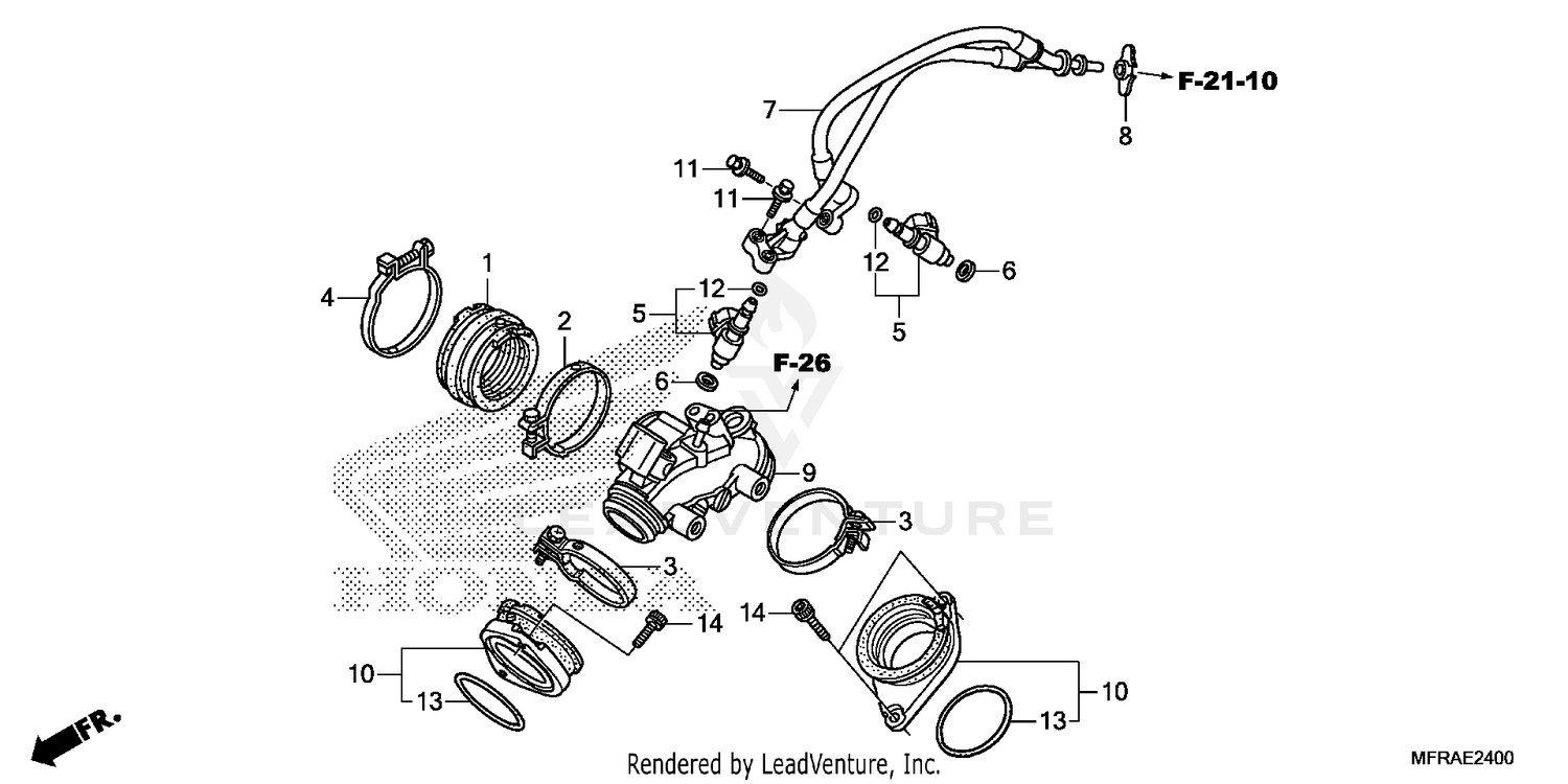 INTAKE MANIFOLD@INJECTOR
