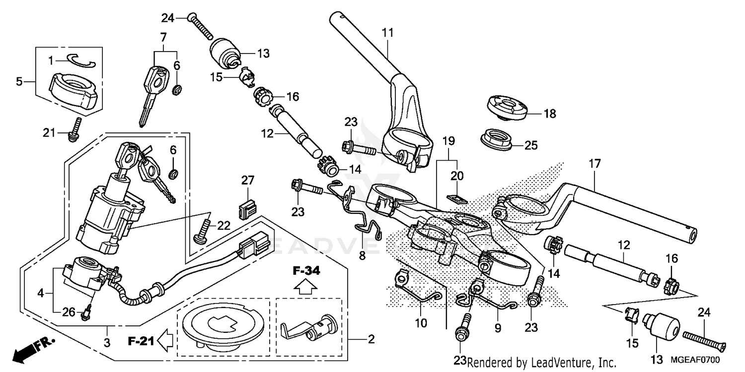 HANDLEBAR + TOP BRIDGE