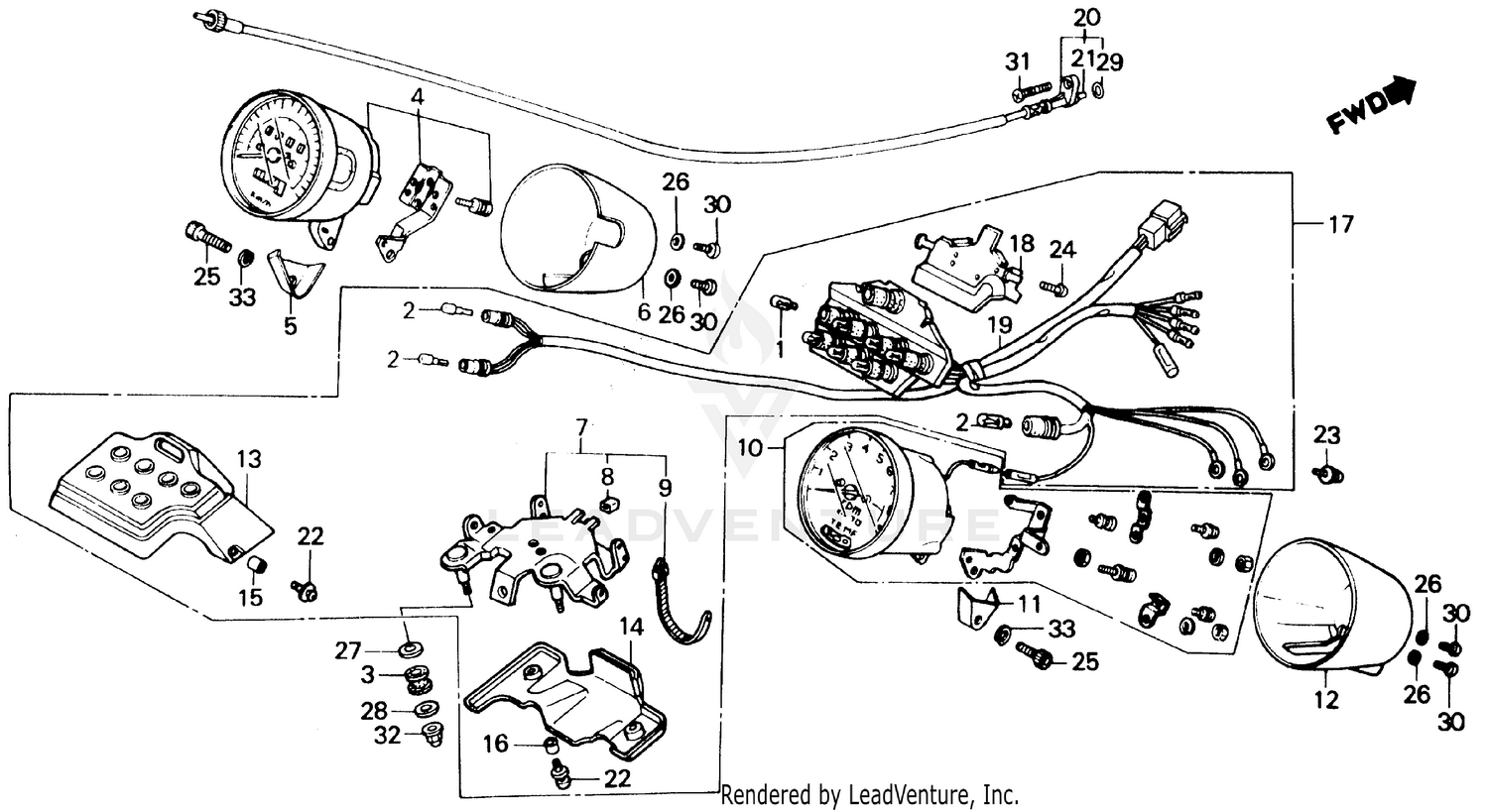 SPEEDOMETER + TACHOMETER