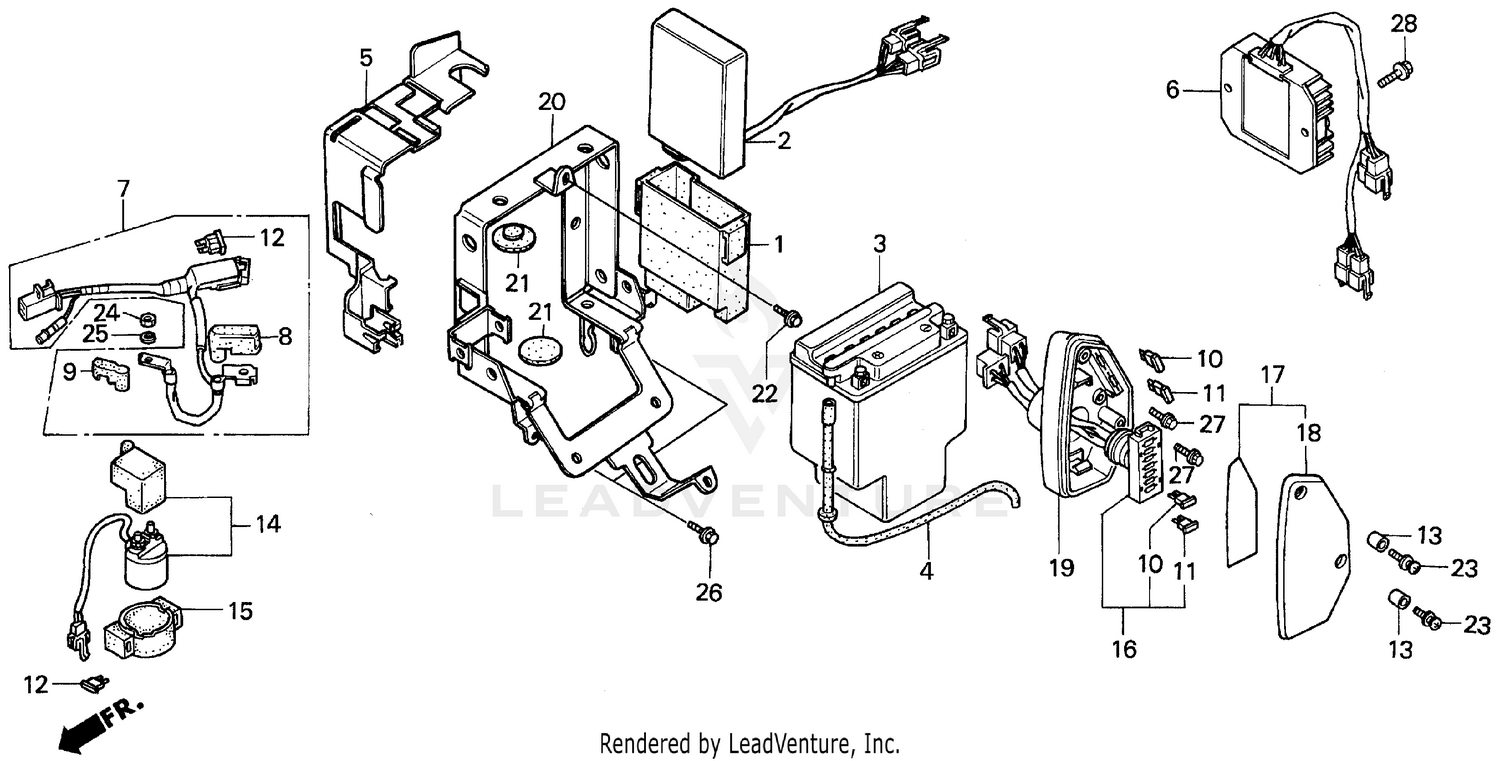 VT1100C BATTERY 95-96