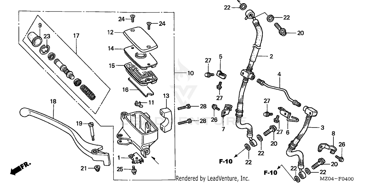 FRONT BRAKE MASTER CYLINDER