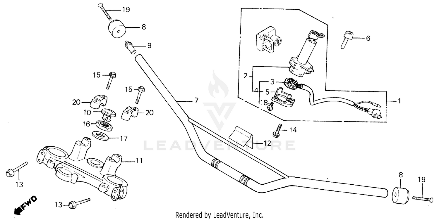 HANDLEBAR + TOP BRIDGE
