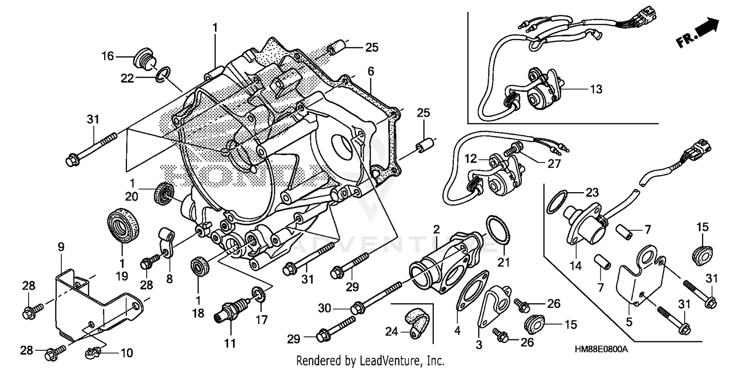 REAR CRANKCASE COVER