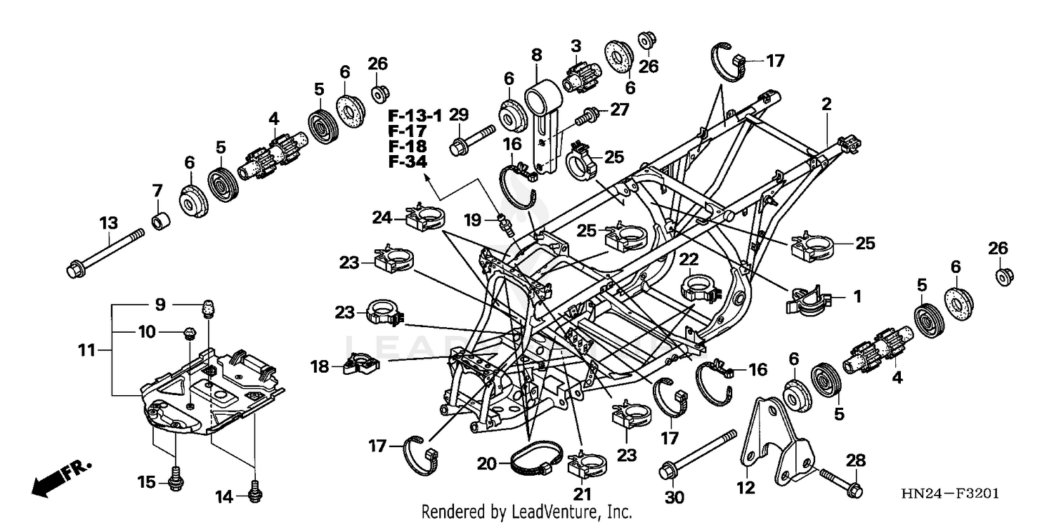 FRAME (TRX500FA/FGA'05)