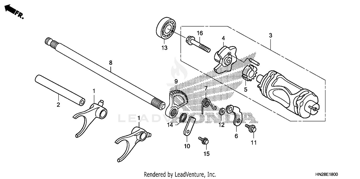GEARSHIFT FORK           @GEARSHIFTDRUM