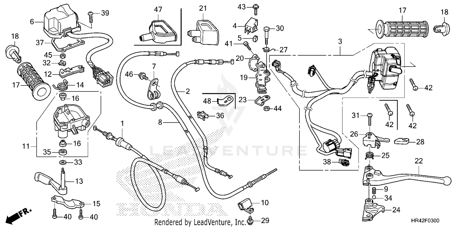 HANDLE LEVER@SWITCH@CABLE