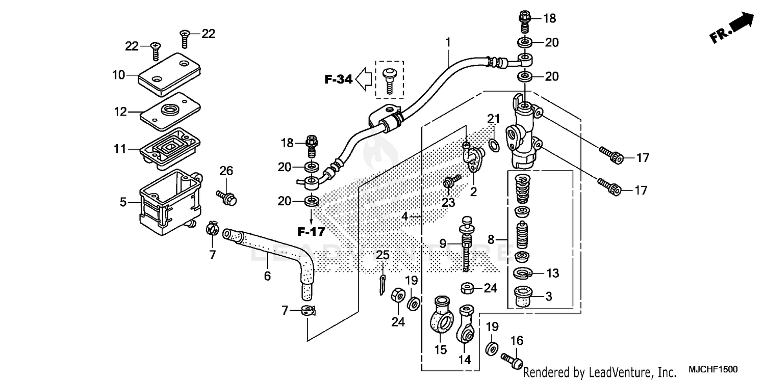 REAR BRAKE MASTER        CYLINDER (1)