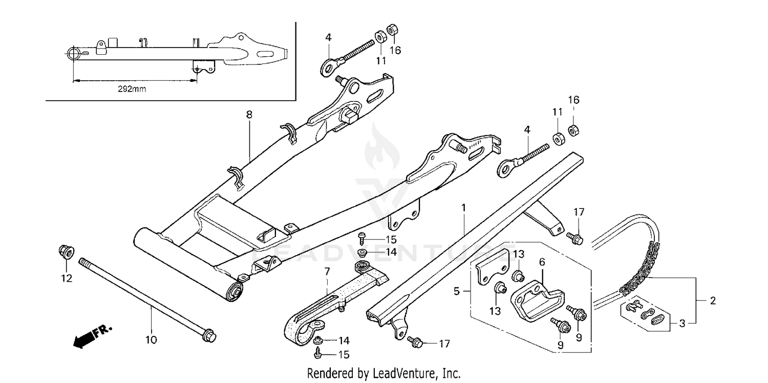 SWINGARM + CHAIN CASE