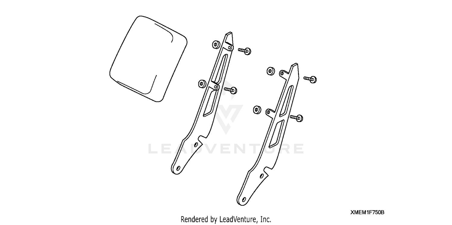 DELUXE CHROME BACKREST WITH PAD