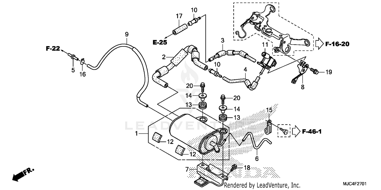 EVAP CANISTER (CBR600RA)