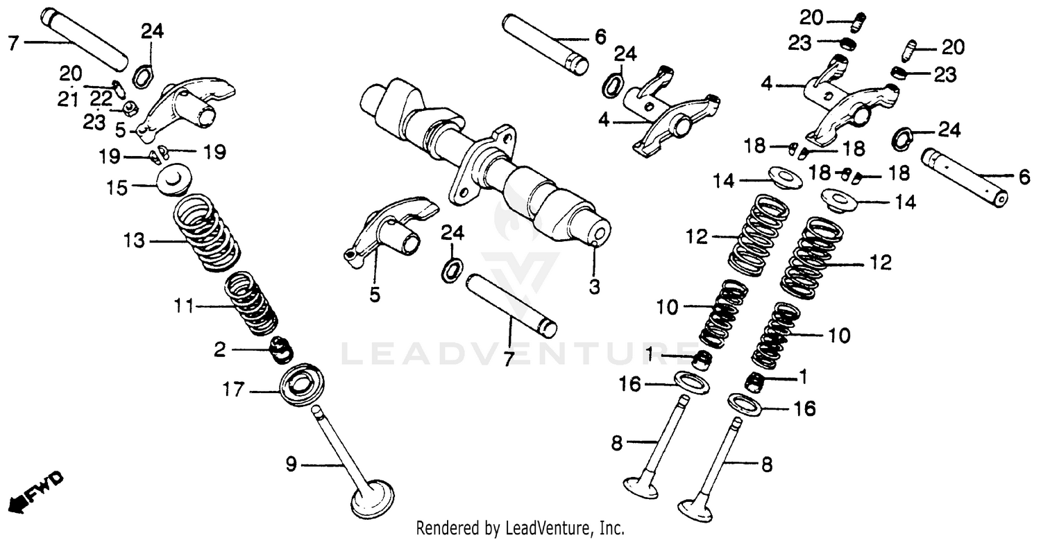 CAMSHAFT + VALVE