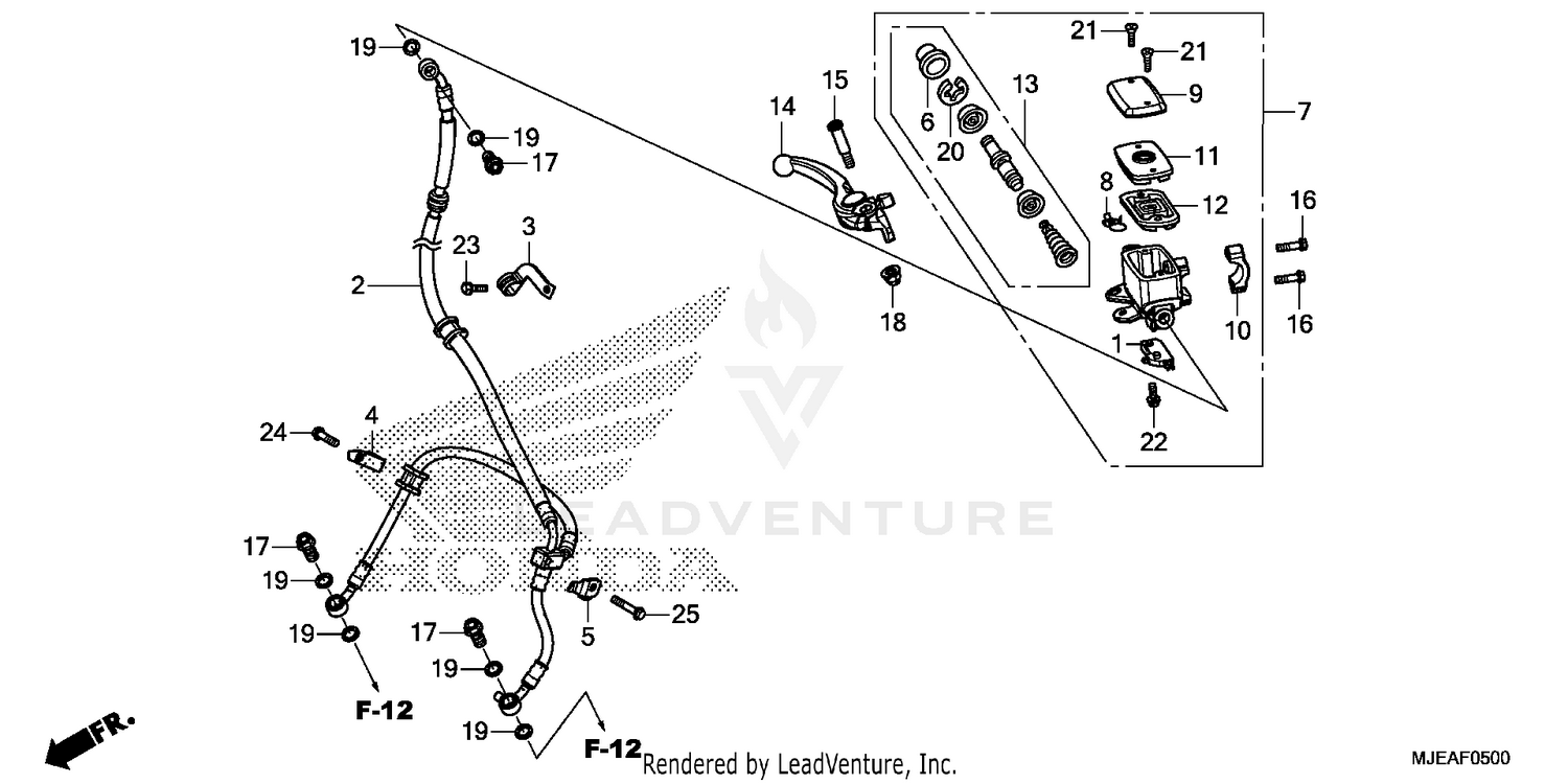 FRONT BRAKE MASTER       CYLINDER (1)