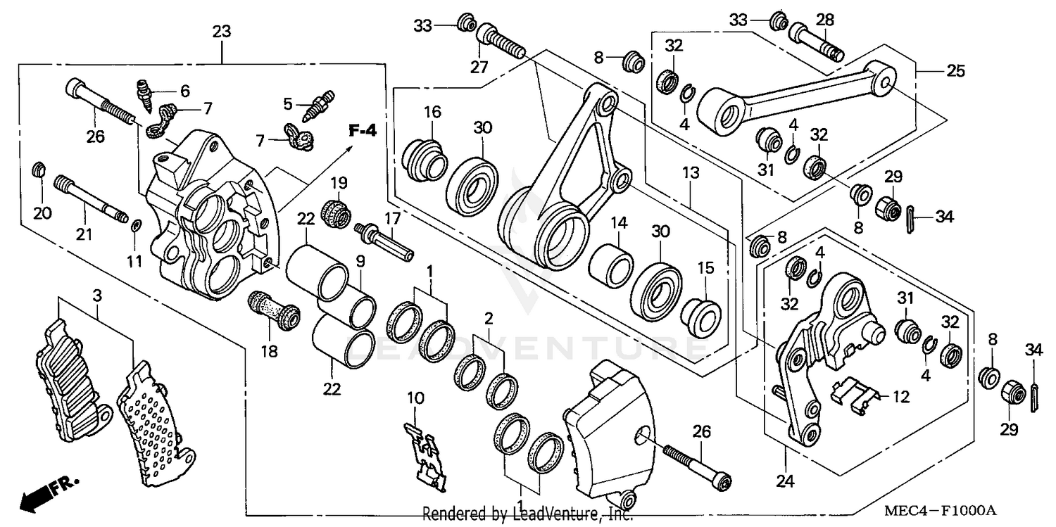 RIGHT FRONT BRAKE CALIPER