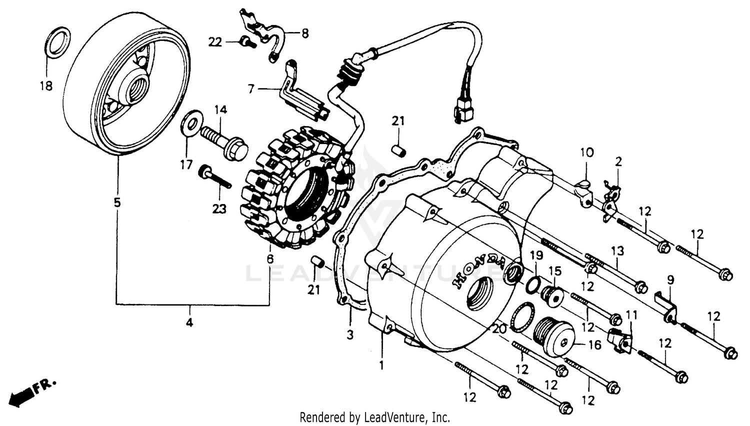 LEFT CRANKCASE COVER