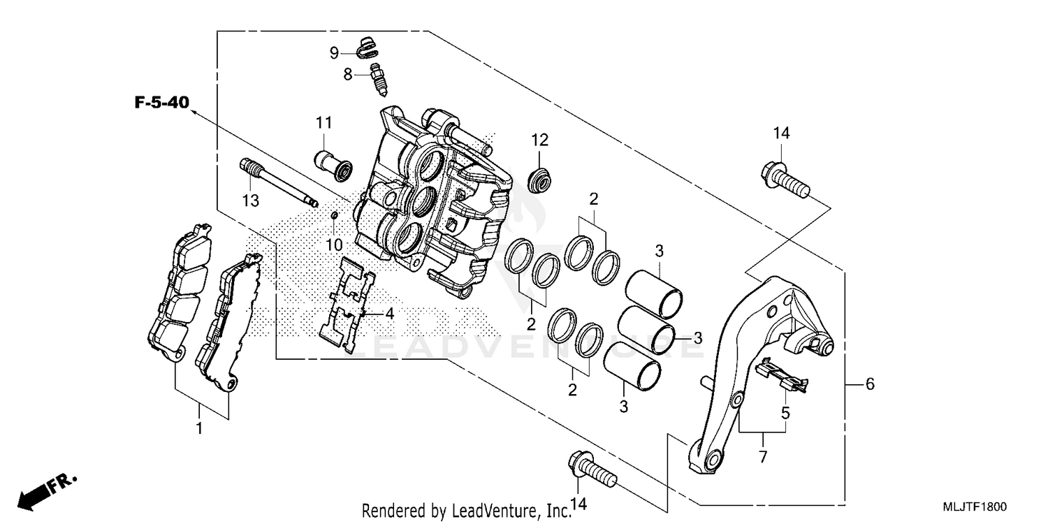REAR BRAKE CALIPER