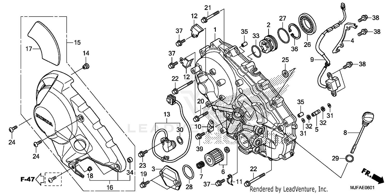 RIGHT CRANKCASE COVER (2)