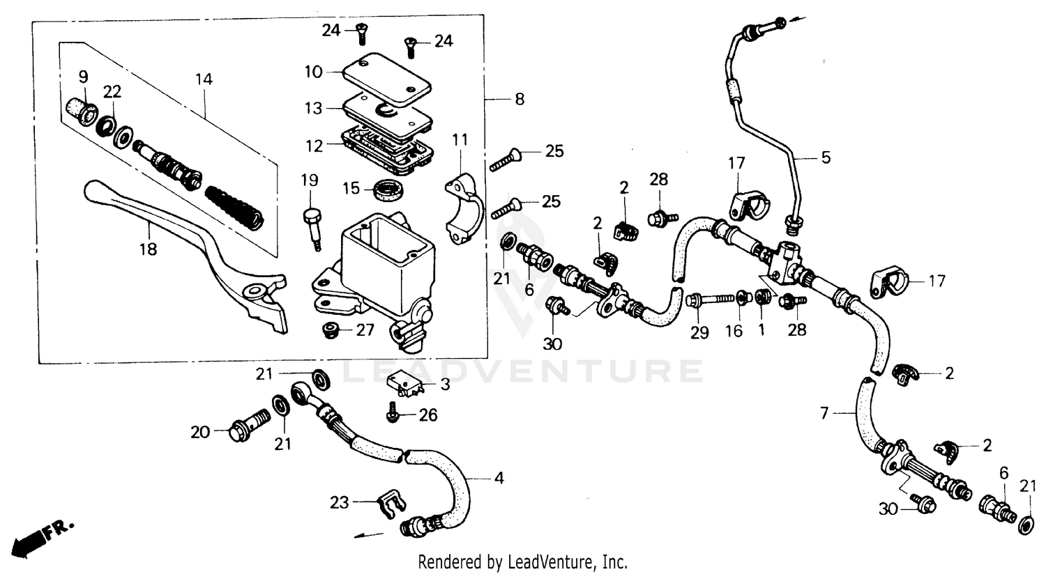 FRONT BRAKE MASTER CYLINDER