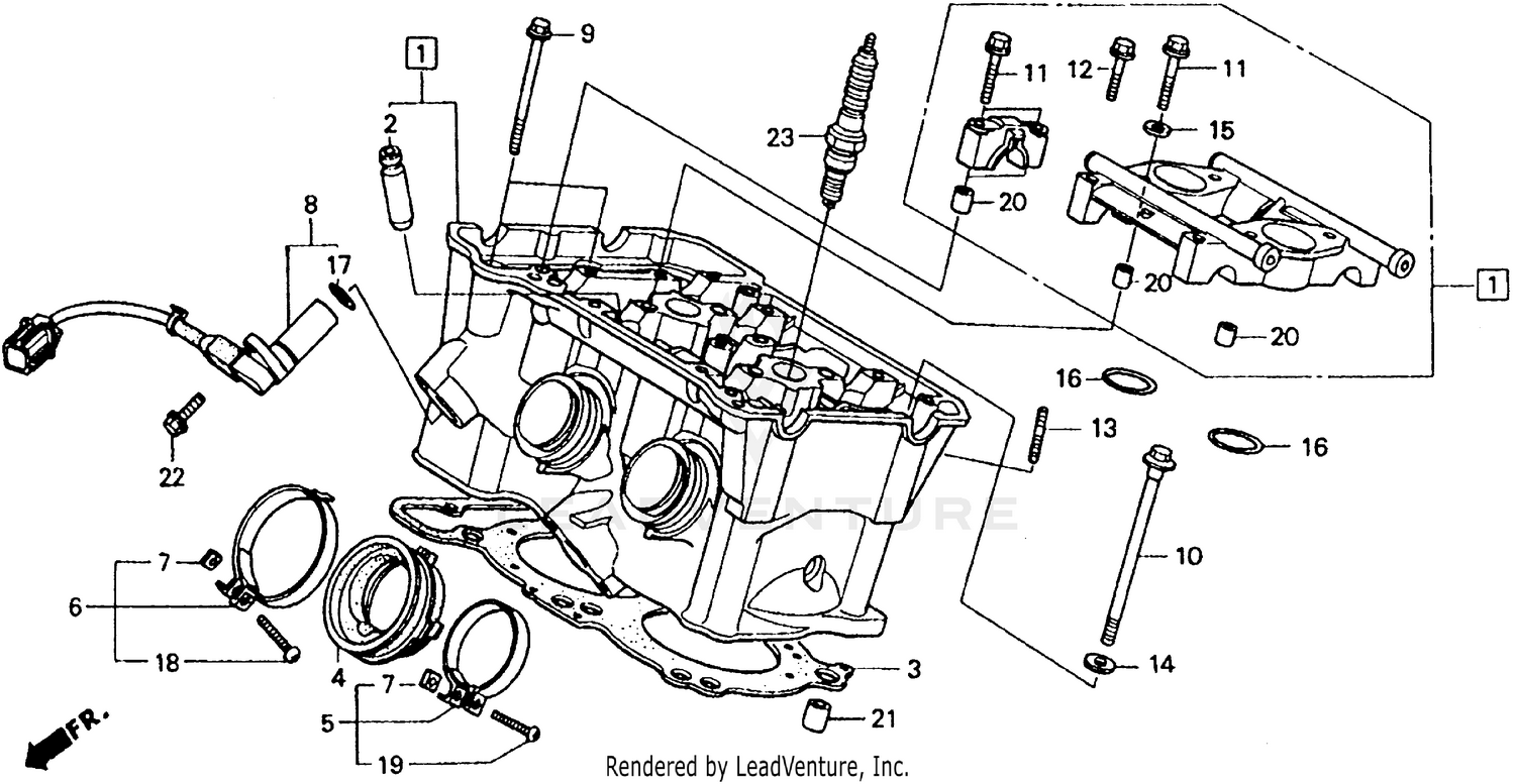 REAR CYLINDER HEAD