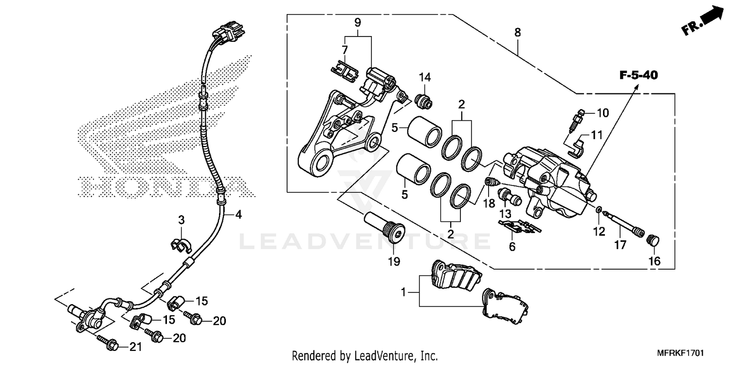REAR BRAKE CALIPER (2)