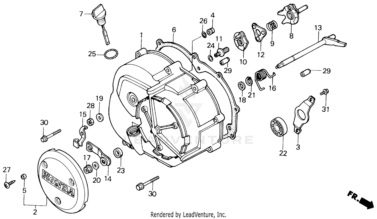 RIGHT CRANKCASE COVER