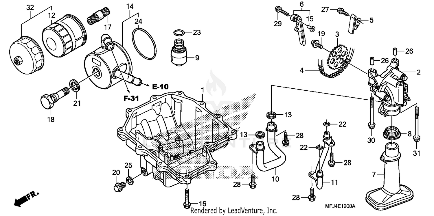 OIL PAN + OIL PUMP