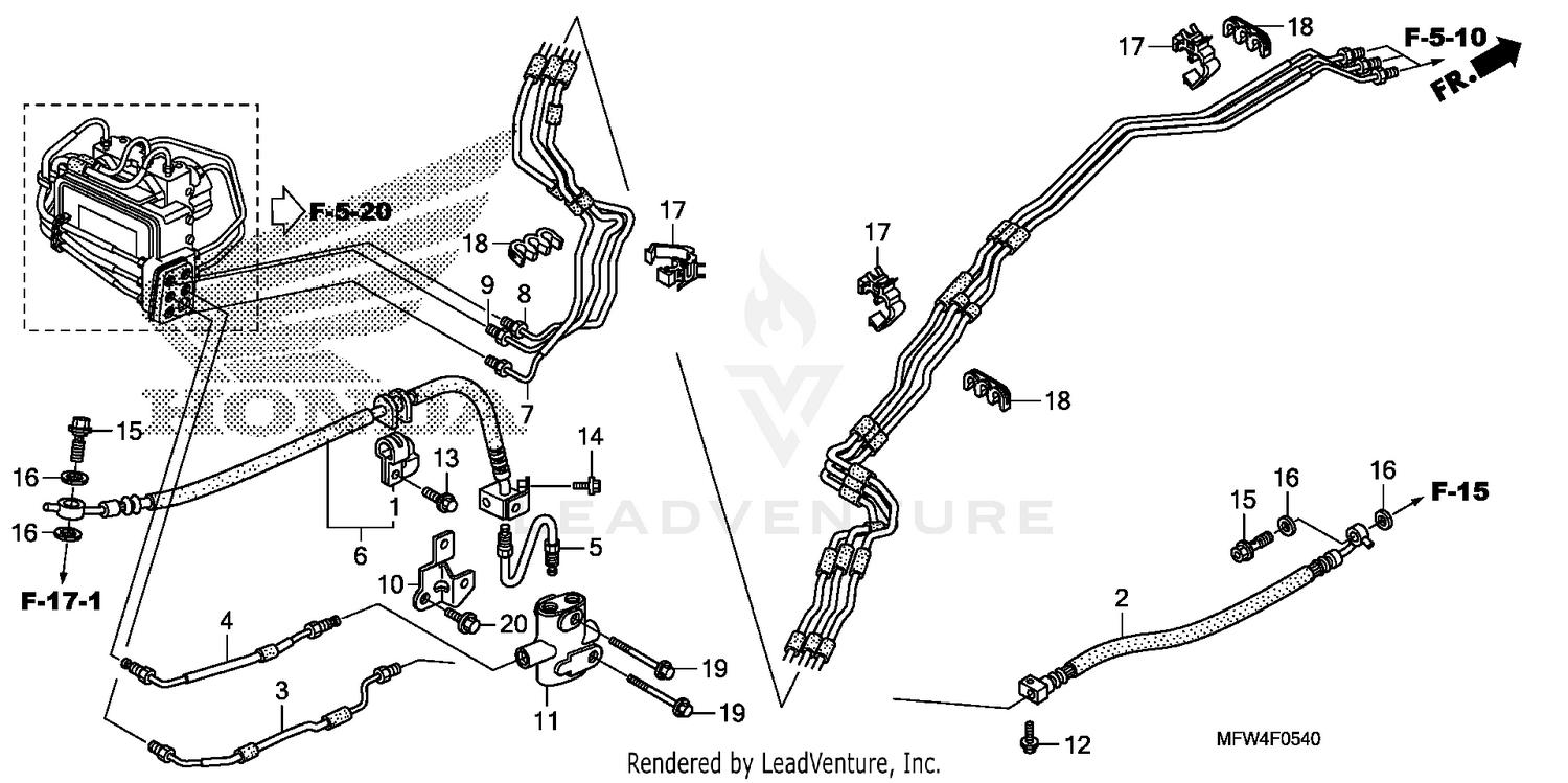 BRAKE LINE (VT1300CSA)