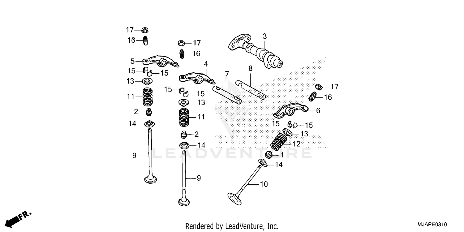 CAMSHAFT@VALVE (RR.)