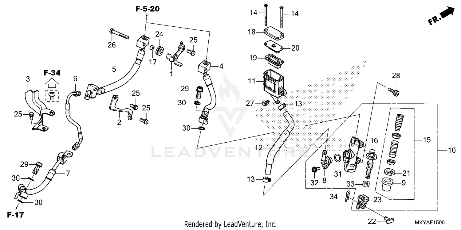 REAR BRAKE MASTER        CYLINDER