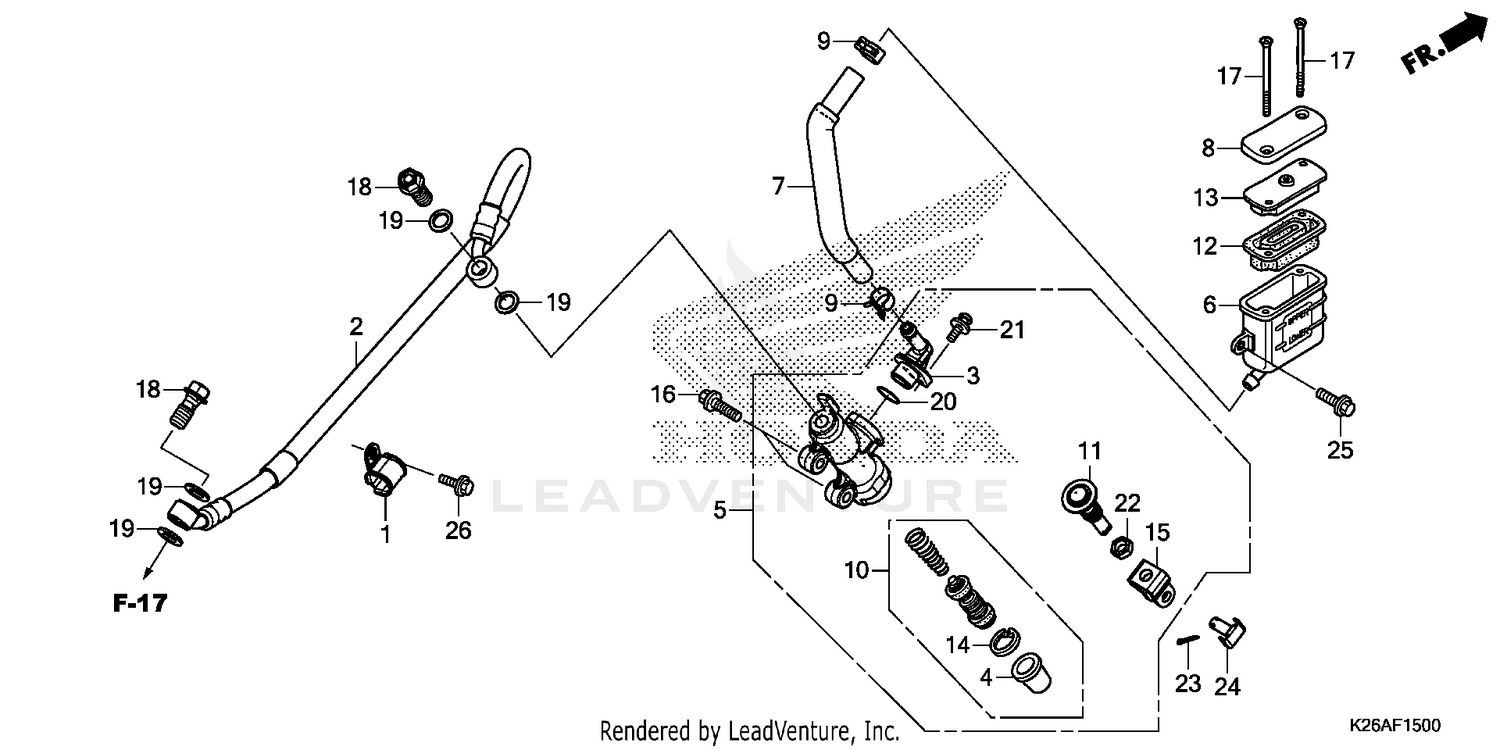 REAR BRAKE MASTER        CYLINDER