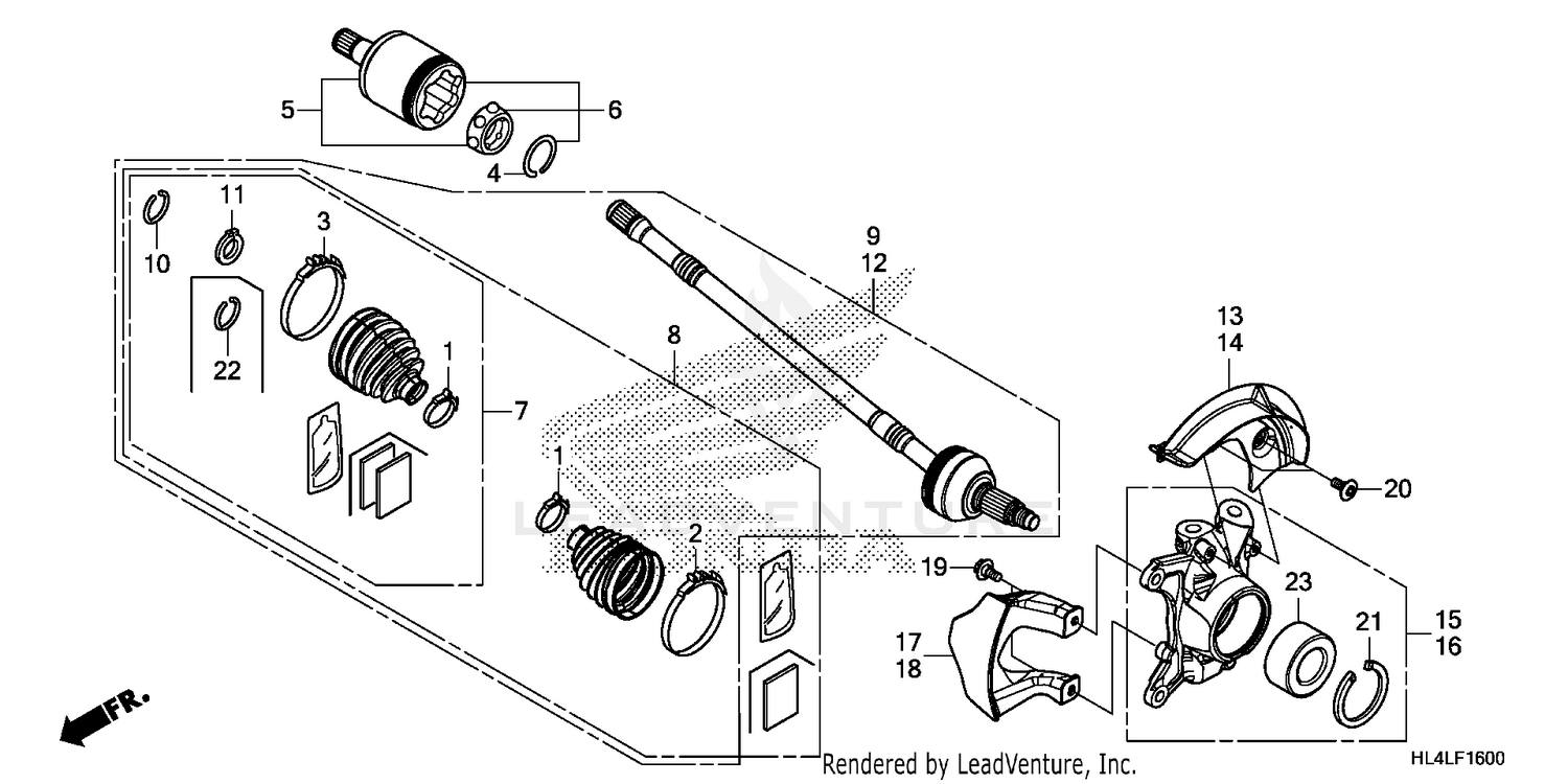 FRONT KNUCKLE@DRIVESHAFT